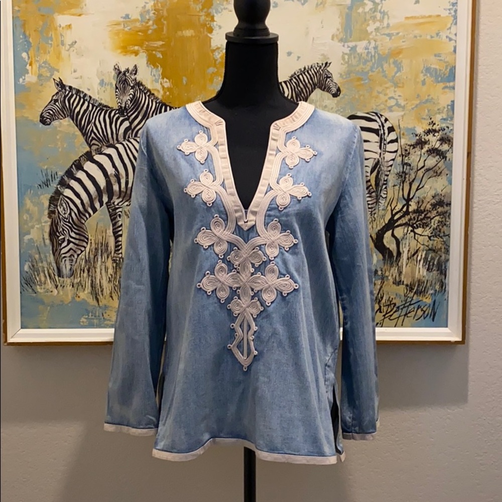 Jcrew denim tunic top